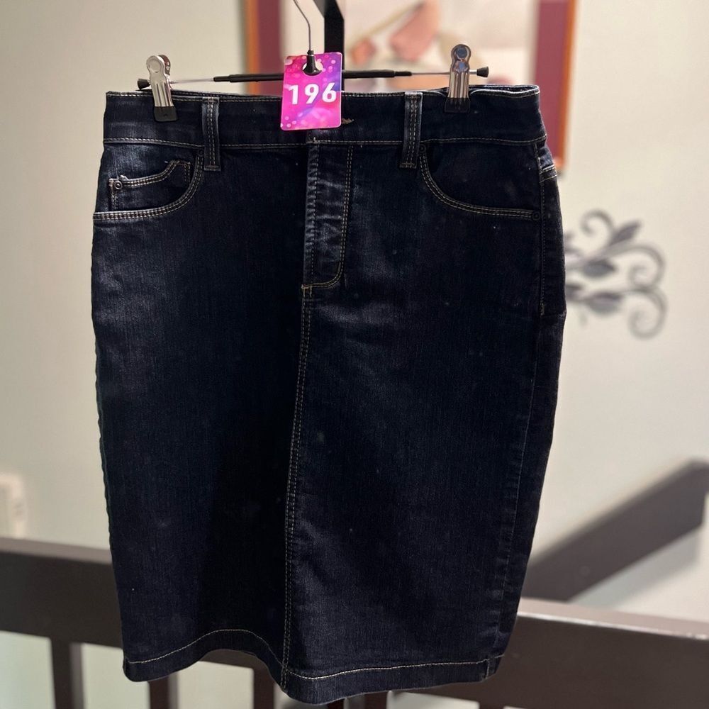 NYDJ Midnight Blue Denim Skirt #DO196